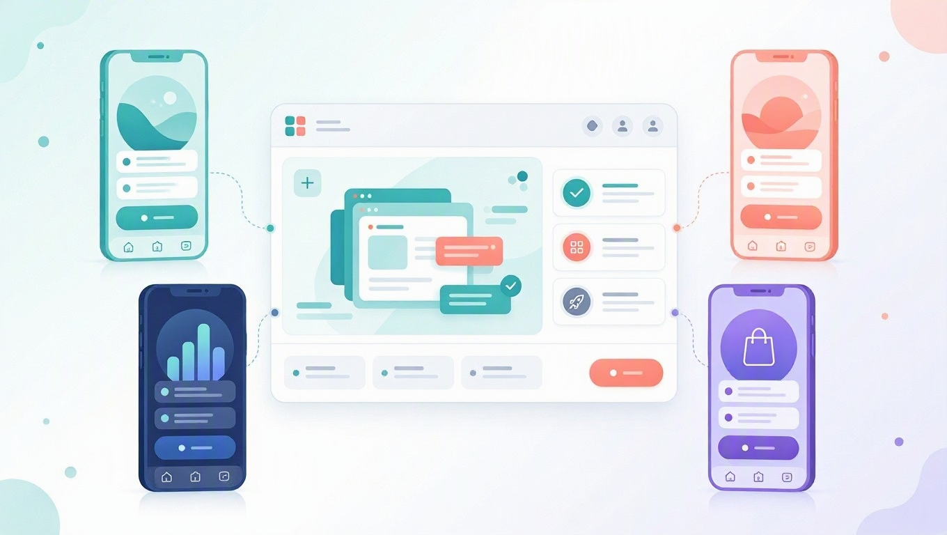 White label mobile app builder 2026: one builder producing branded iOS and Android apps for several clients