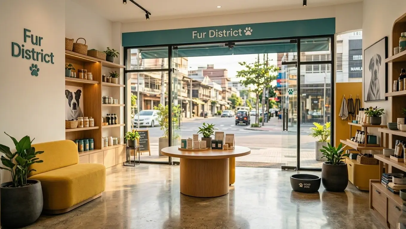 Front door at Fur District